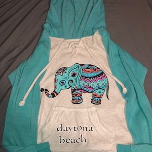 Daytona Beach with elephant design sweatshirts